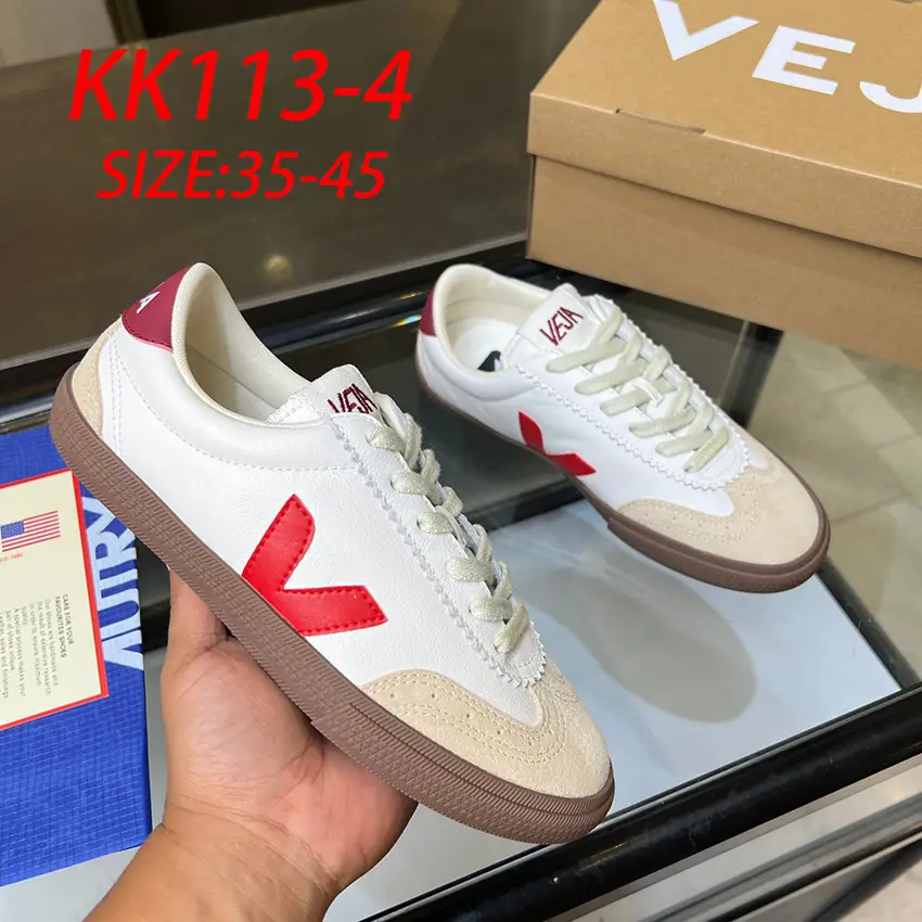 KK113 VEJA classic white shoes V 77$ gallery
