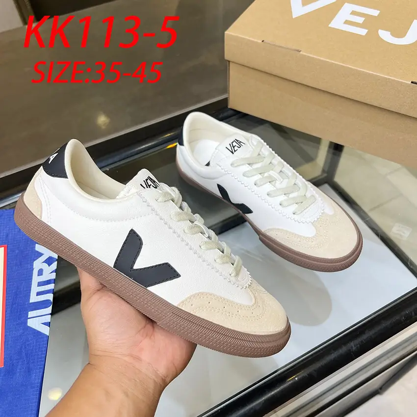 KK113 VEJA classic white shoes V 77$ gallery