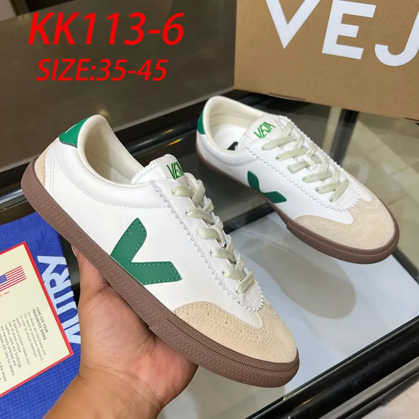 KK113 VEJA classic white shoes V 77$ gallery