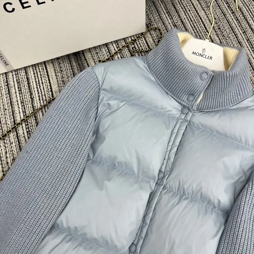 LC13 Moncler wool knitted hooded down jacket,1:1 quality80$ gallery