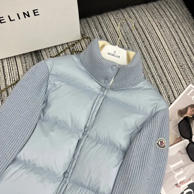 LC13 Moncler wool knitted hooded down jacket,1:1 quality80$ gallery