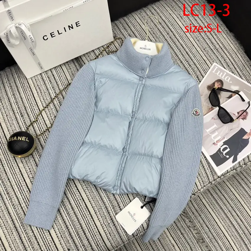 LC13 Moncler wool knitted hooded down jacket,1:1 quality80$ gallery