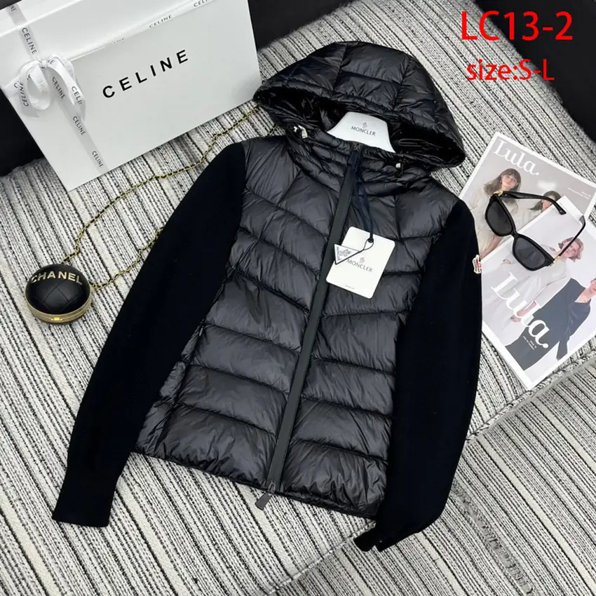 LC13 Moncler wool knitted hooded down jacket,1:1 quality80$ gallery