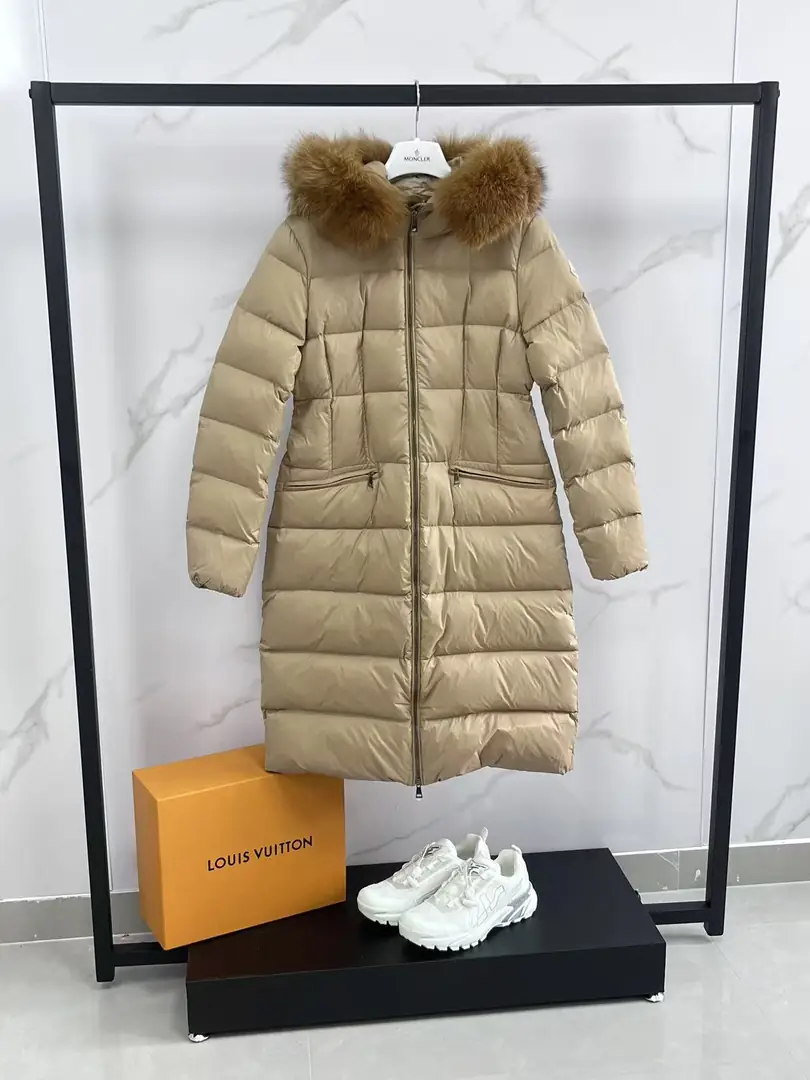 MK03 Moncler hooded fur collar long down jacket, 1;1 quality 145$ gallery