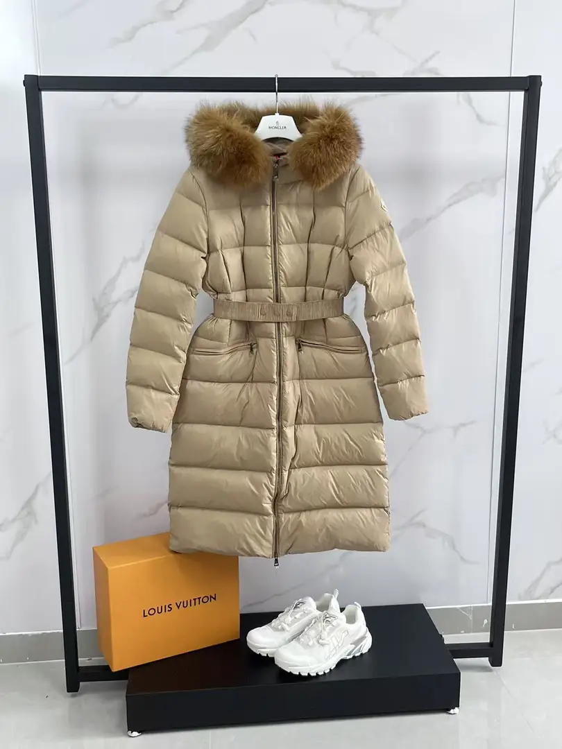 MK03 Moncler hooded fur collar long down jacket, 1;1 quality 145$ gallery
