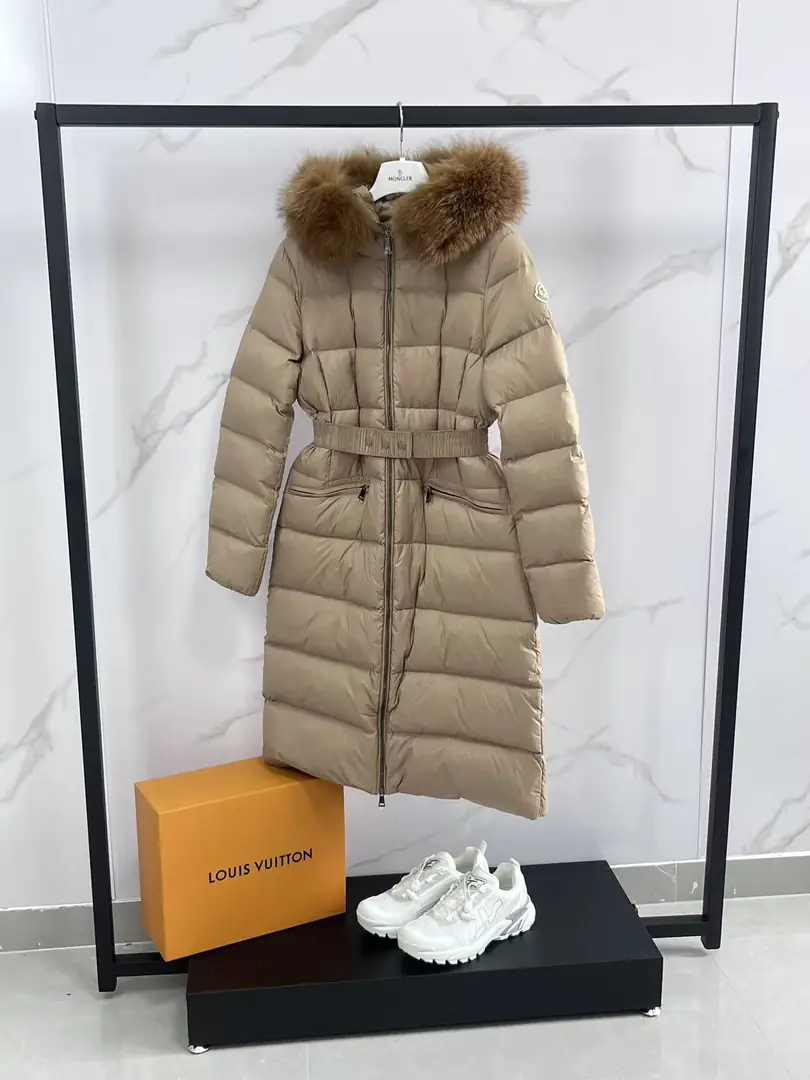 MK03 Moncler hooded fur collar long down jacket, 1;1 quality 145$ gallery
