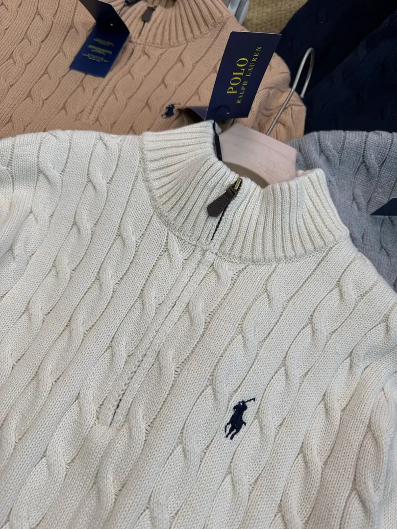 R1F7 RAH LAUREN high-neck half-zip knit sweater 48$ gallery