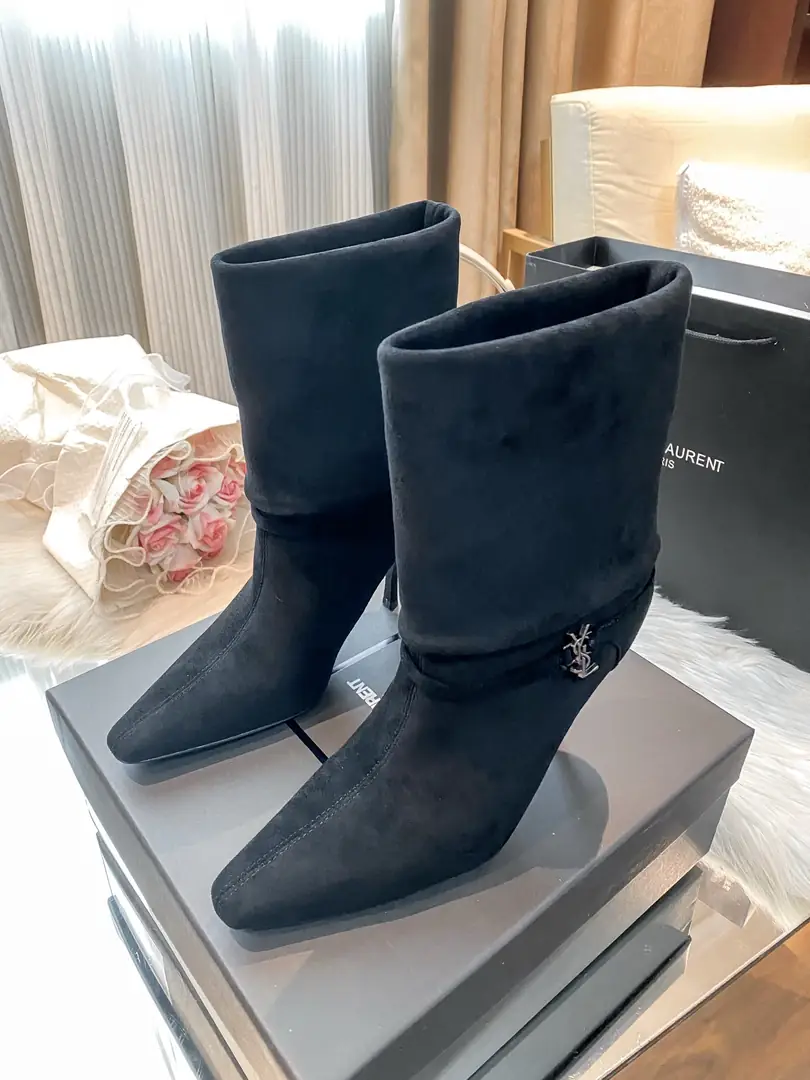XZ04 Saint Laurent New Suede Ankle Boots 68$ gallery