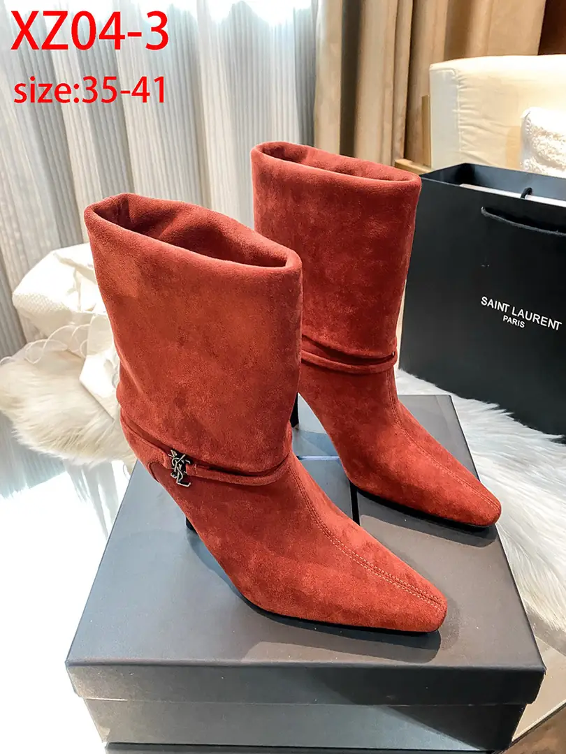 XZ04 Saint Laurent New Suede Ankle Boots 68$ gallery