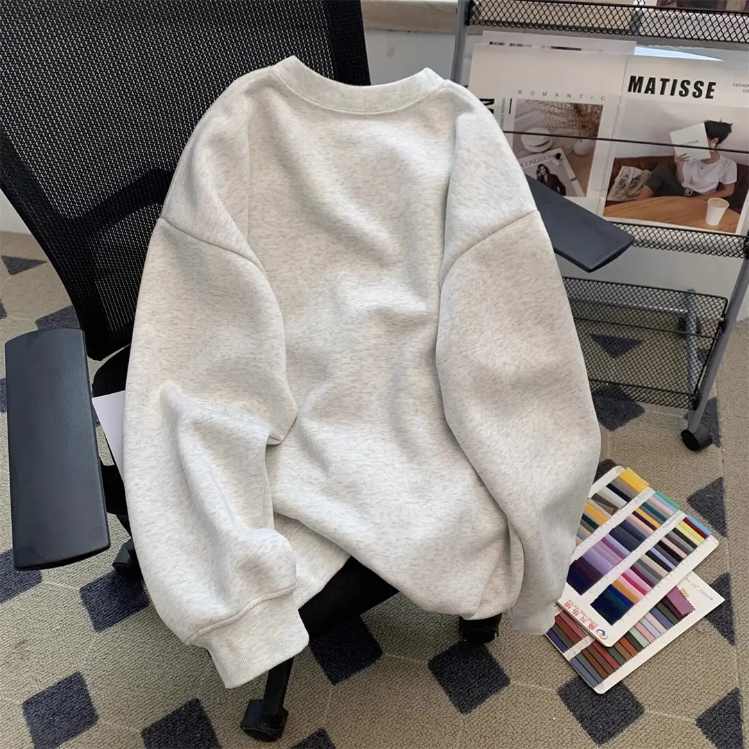 YJ05 Adidas solid color round neck sweatshirt unisex 46$ gallery