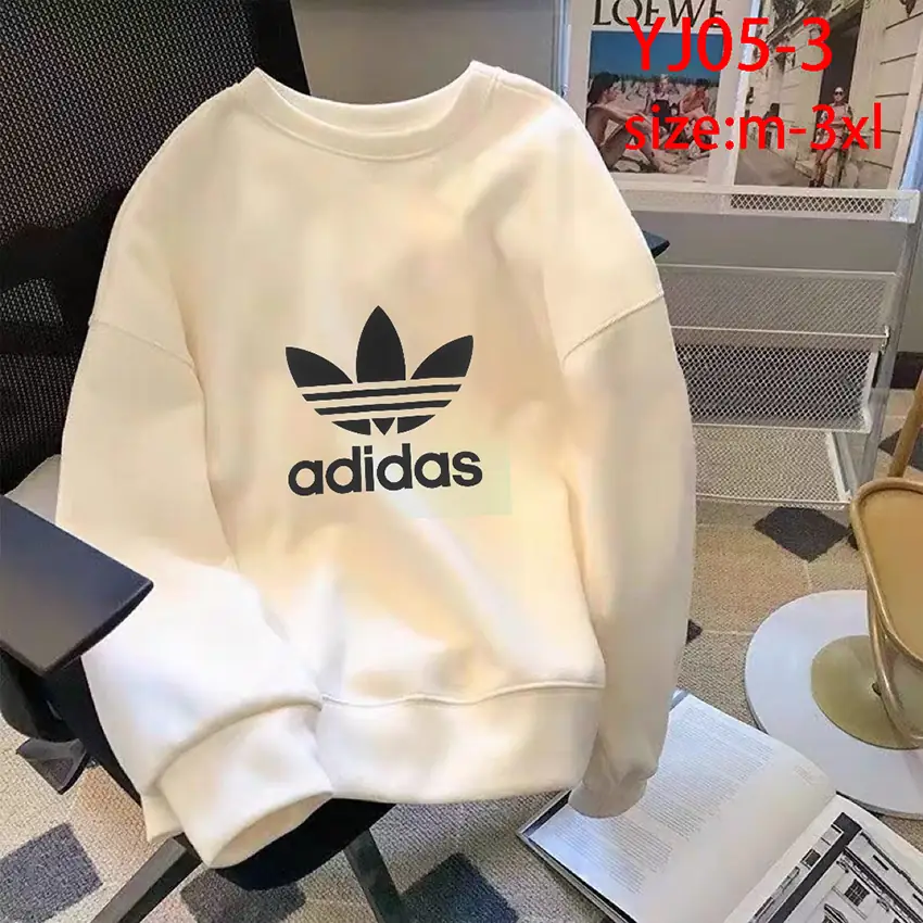 YJ05 Adidas solid color round neck sweatshirt unisex 46$ gallery