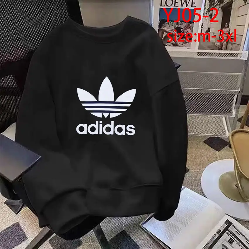 YJ05 Adidas solid color round neck sweatshirt unisex 46$ gallery