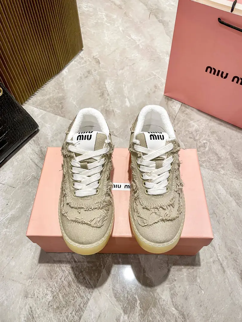 YM52 miumiu canvas casual shoes 55$ gallery