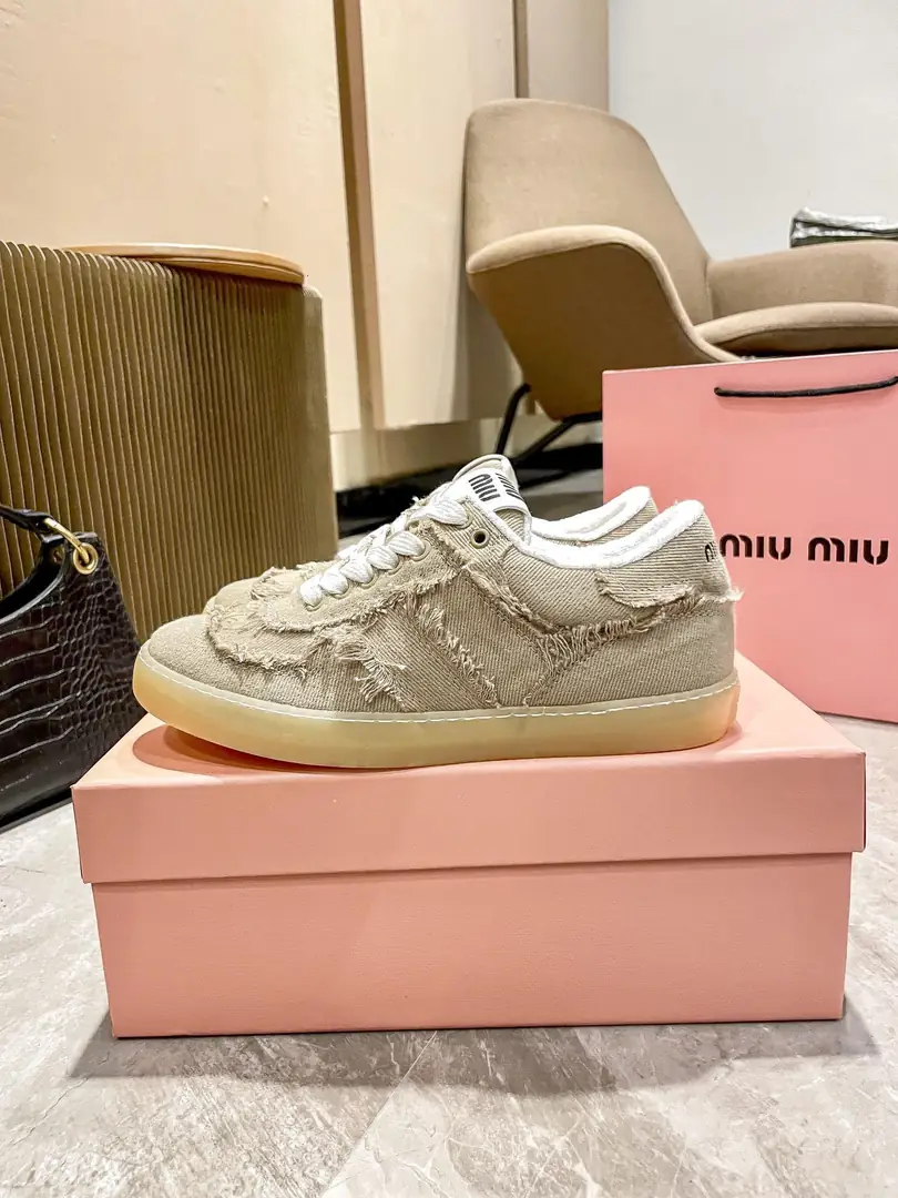 YM52 miumiu canvas casual shoes 55$ gallery