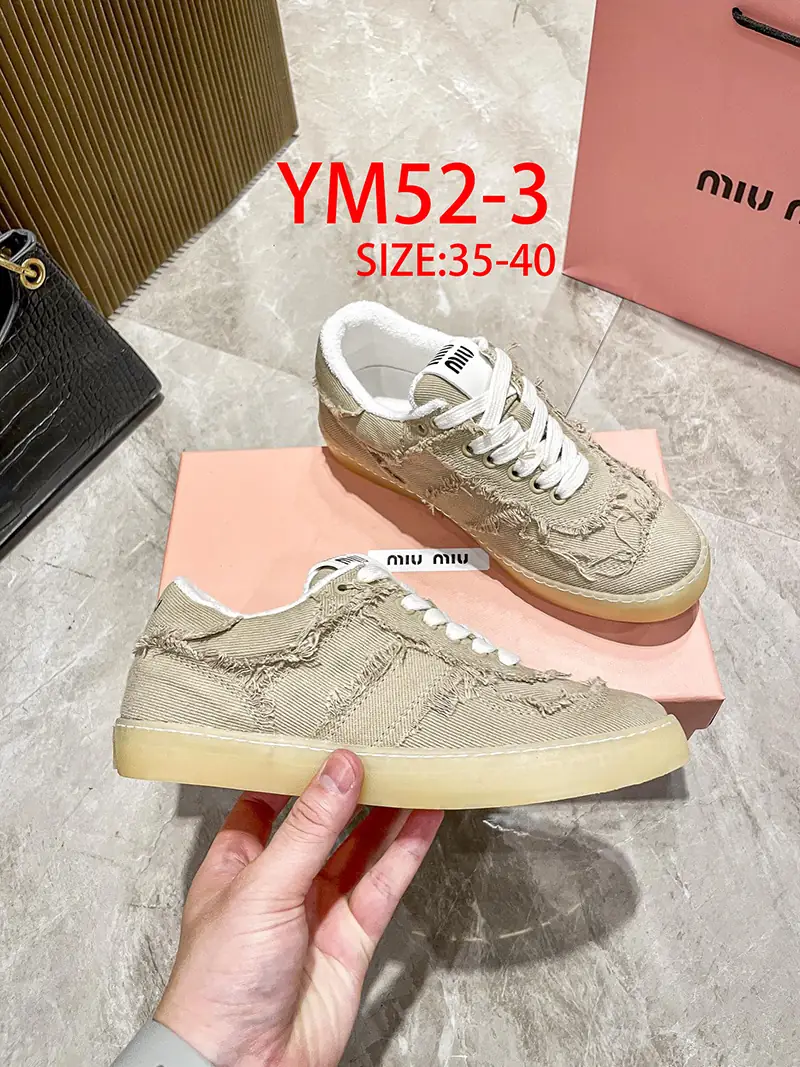 YM52 miumiu canvas casual shoes 55$ gallery