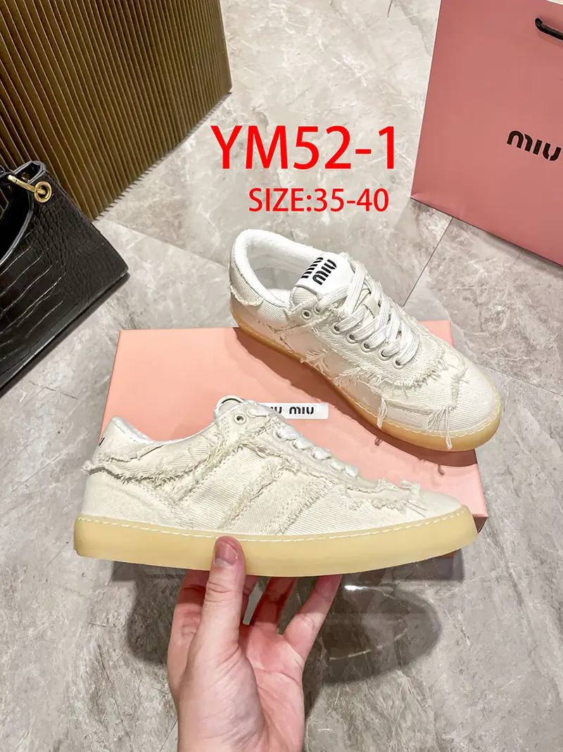 YM52 miumiu canvas casual shoes 55$ gallery