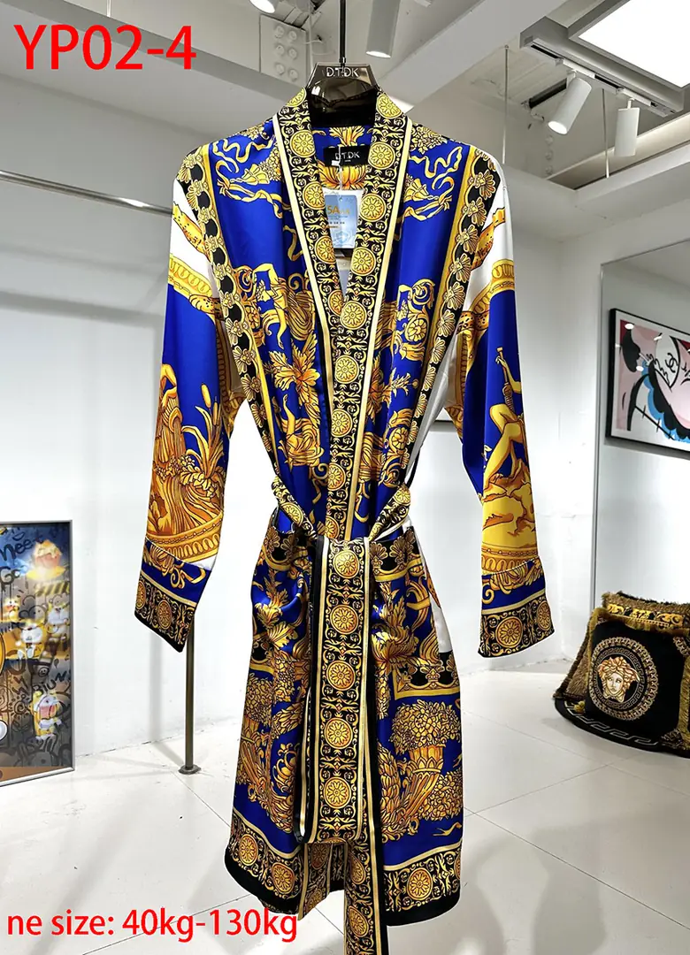 YP02 Versace Light Luxury Silk Bathrobe 75$ gallery