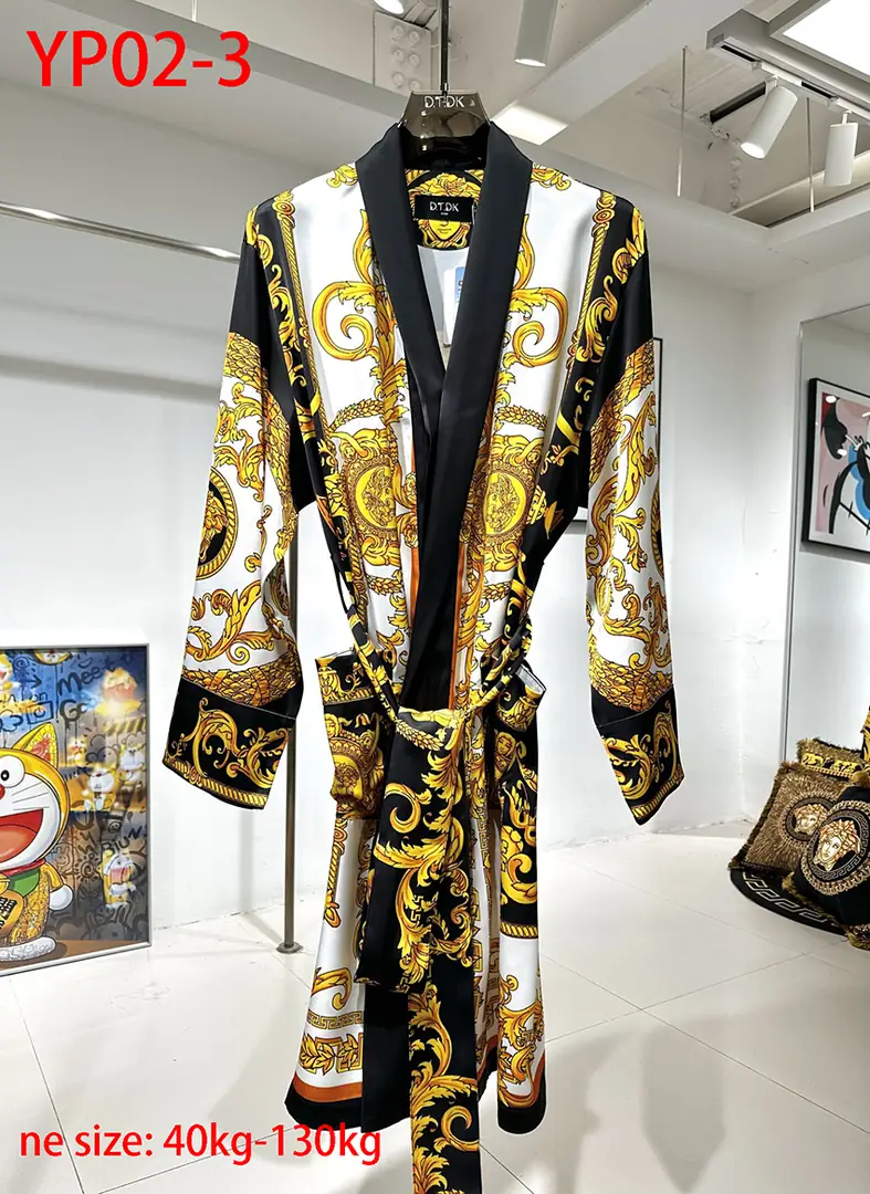 YP02 Versace Light Luxury Silk Bathrobe 75$ gallery