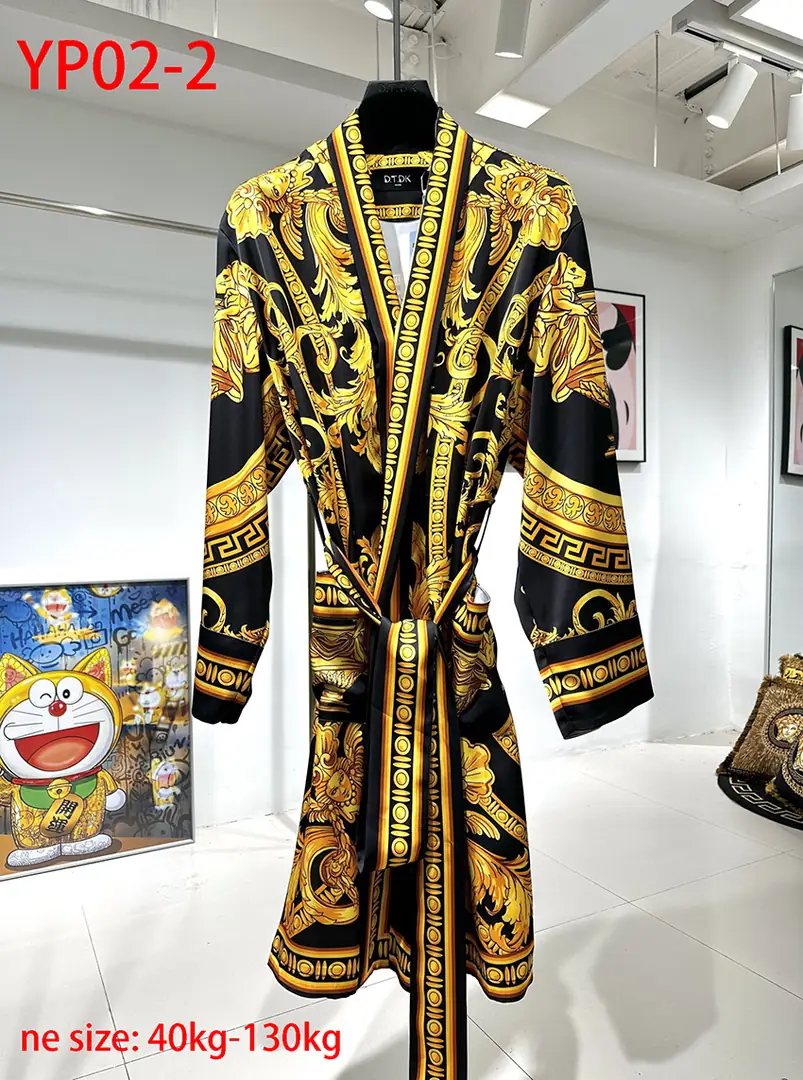 YP02 Versace Light Luxury Silk Bathrobe 75$ gallery