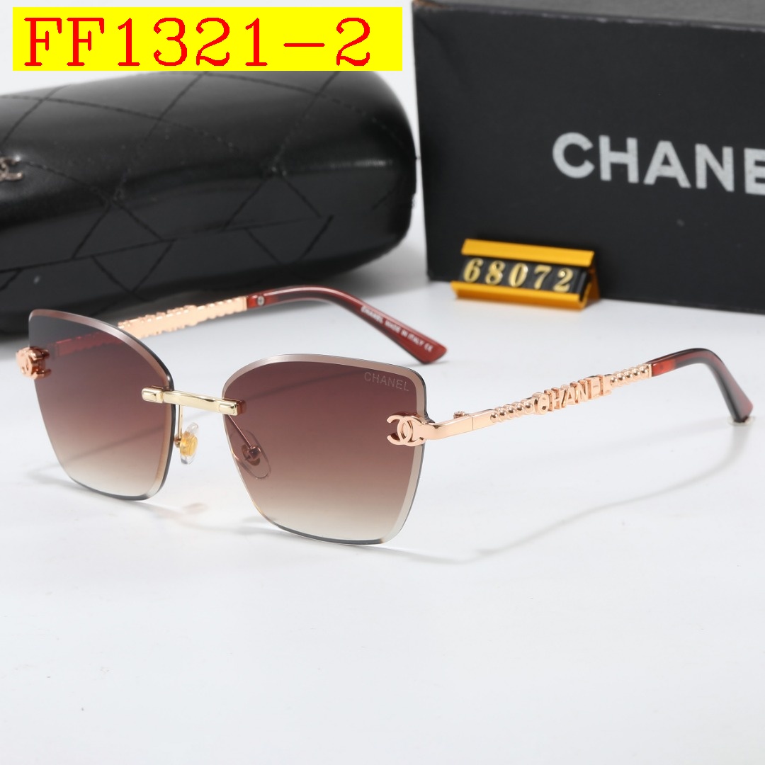 18$ CAHNEL 68072 Sunglassess With Box 7520 FF1321 gallery