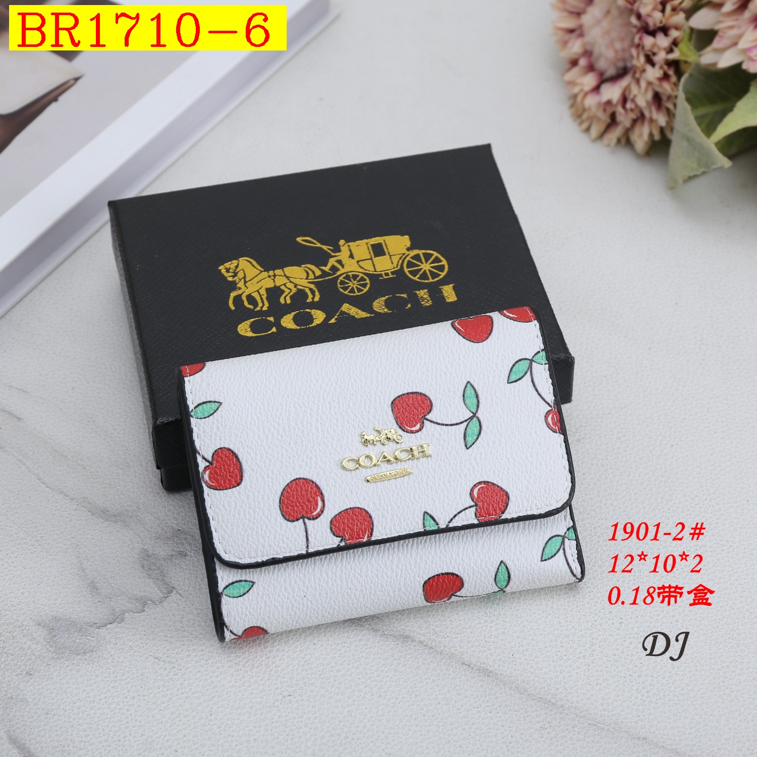 18$ COACH 1902 Wallet size 20X10X2 cm 6550 BR1710 gallery