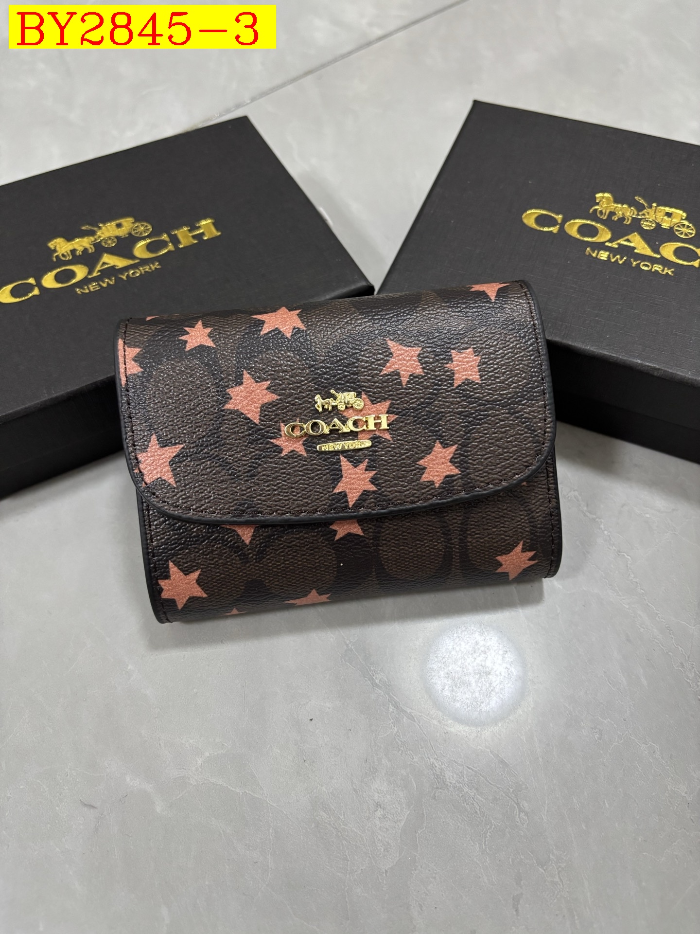 18$ COACH 401 Wallet size12x9x3 cm 6518 BY2845 gallery