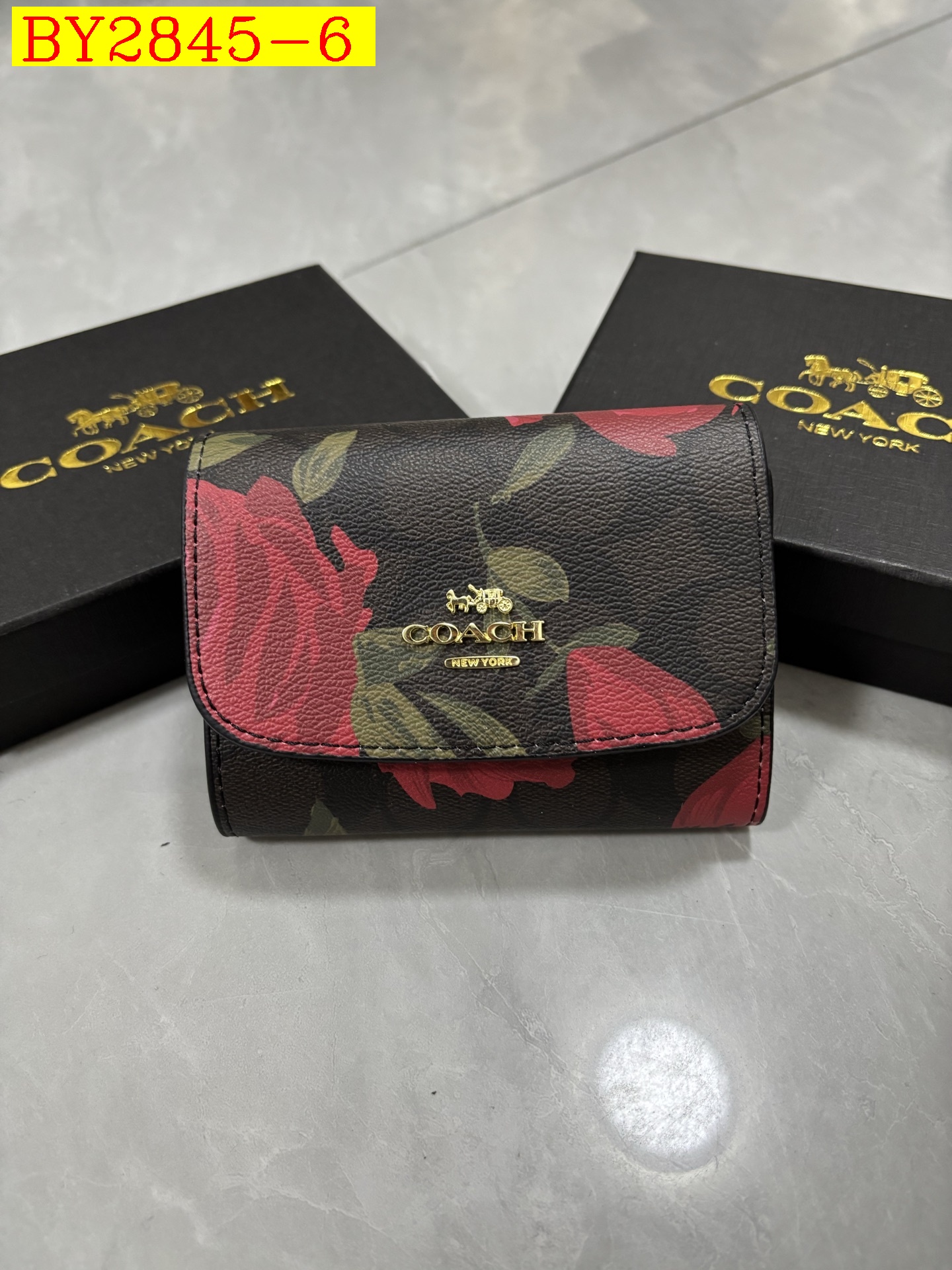 18$ COACH 401 Wallet size12x9x3 cm 6518 BY2845 gallery
