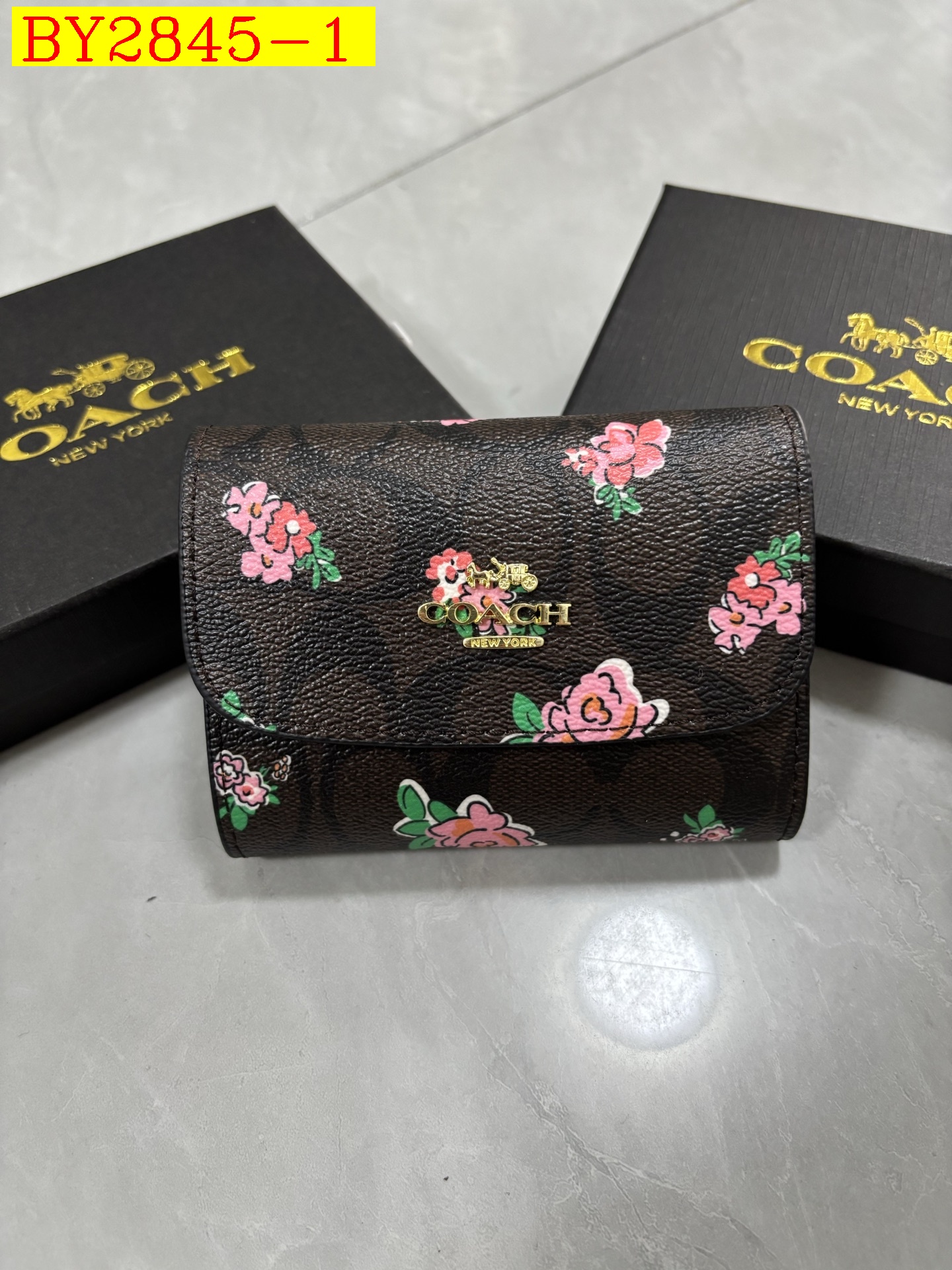 18$ COACH 401 Wallet size12x9x3 cm 6518 BY2845 gallery