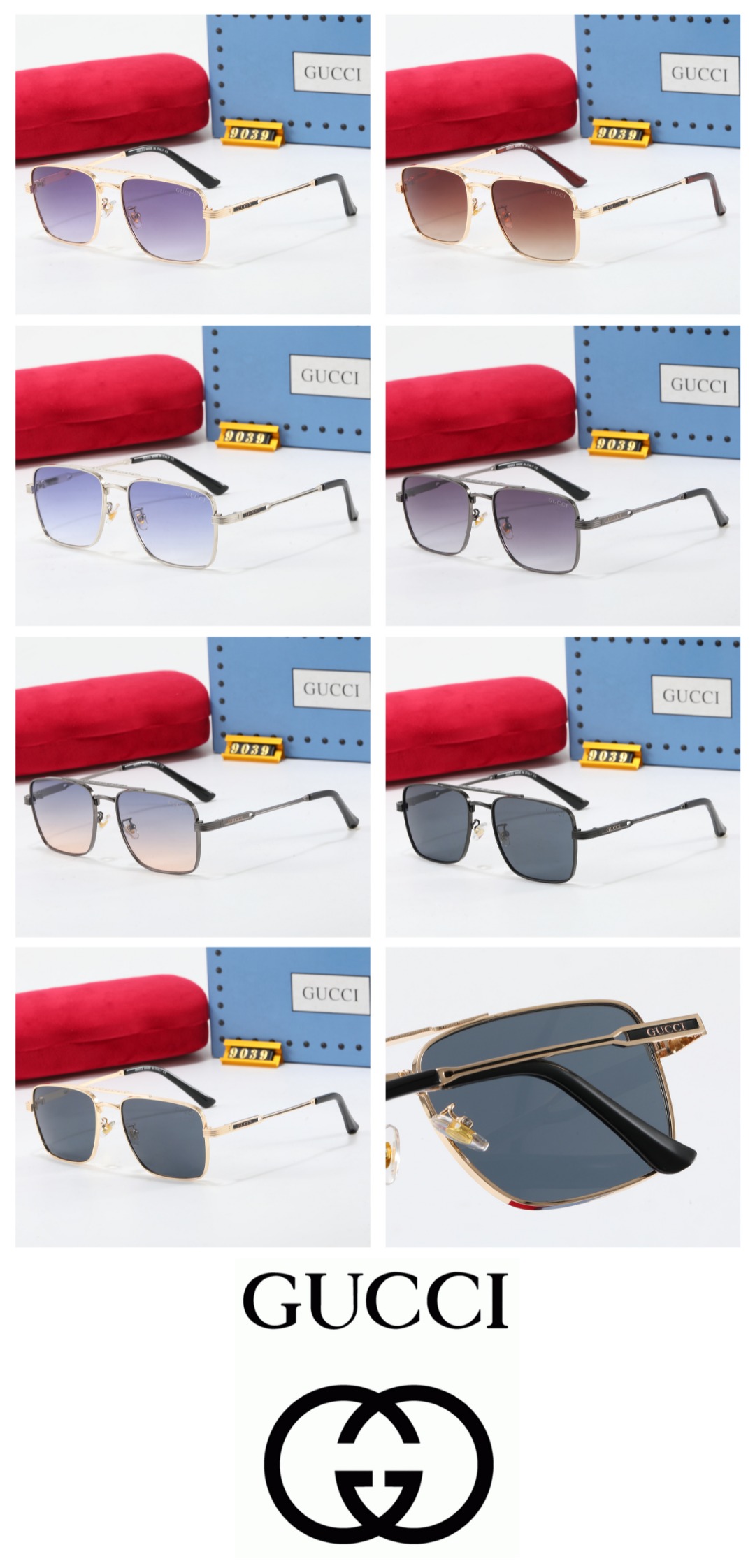 18$ GUCCI 9039 Sunglassess With Box 3530 FF1333 gallery