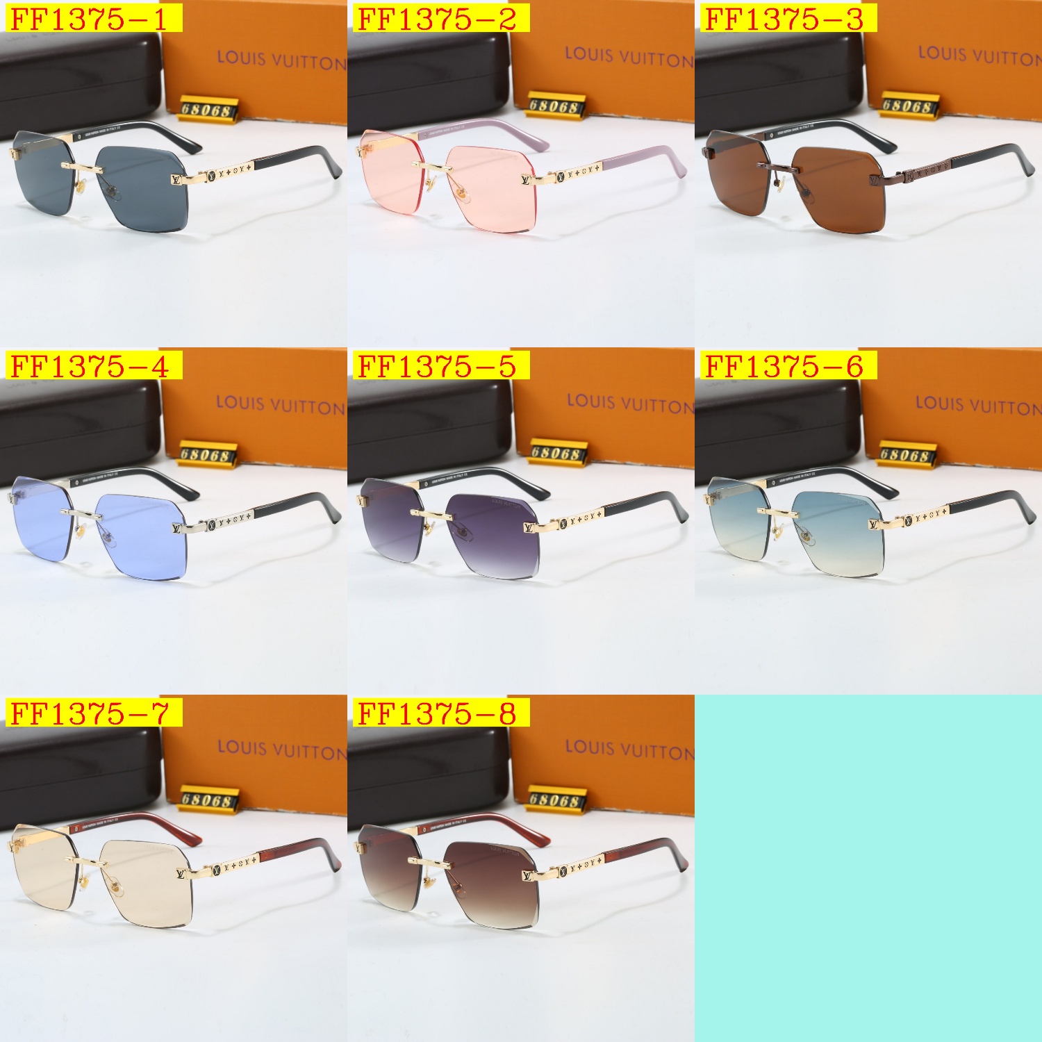 18$ LV 68068 Sunglassess With Box 201540 FF1375 gallery