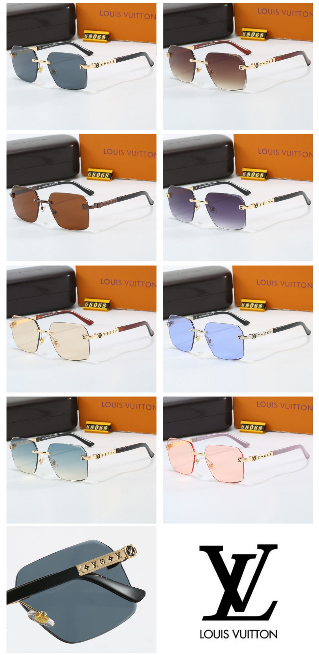 18$ LV 68068 Sunglassess With Box 201540 FF1375 gallery