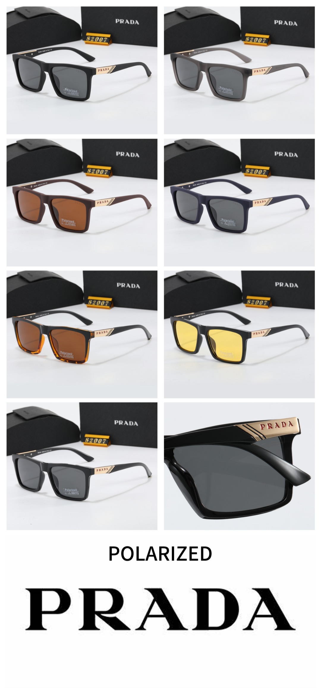18$ PRADA 82007 Sunglassess With Box 3530 FF1337 gallery