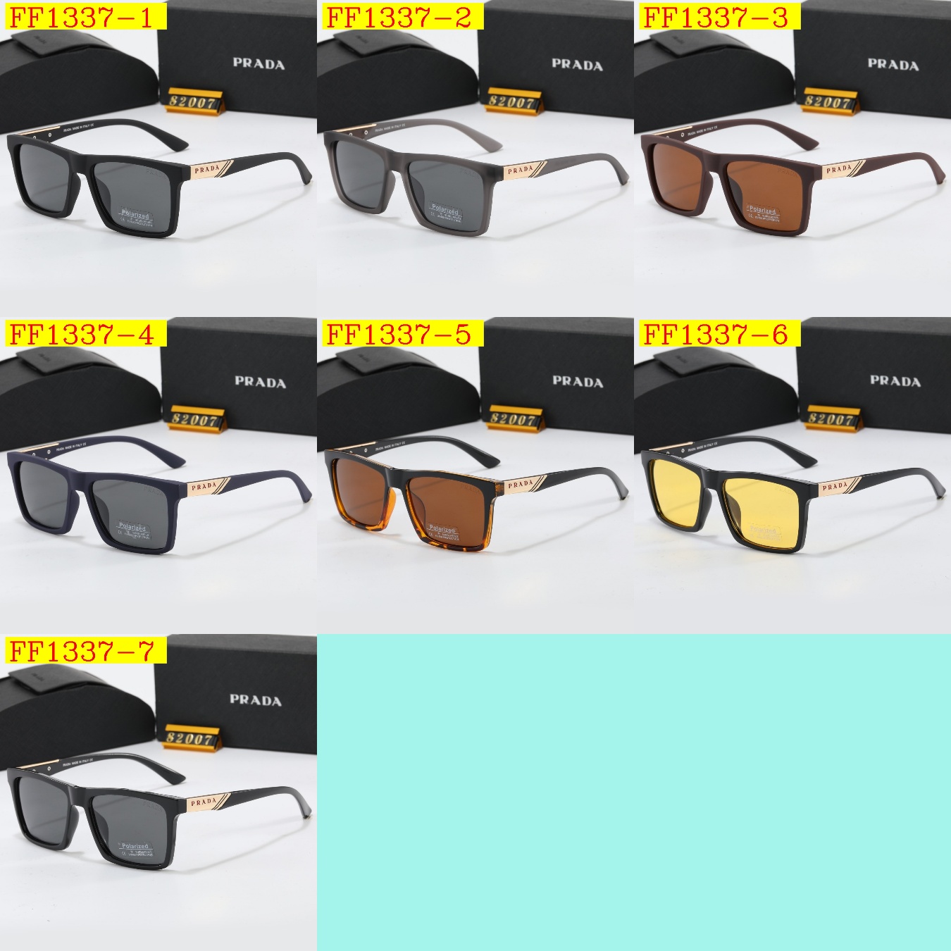 18$ PRADA 82007 Sunglassess With Box 3530 FF1337 gallery