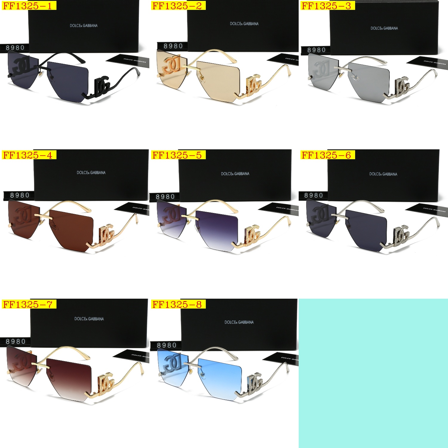 19$ DG 8980 Polarizer Sunglassess With Box 5544 FF1325 gallery