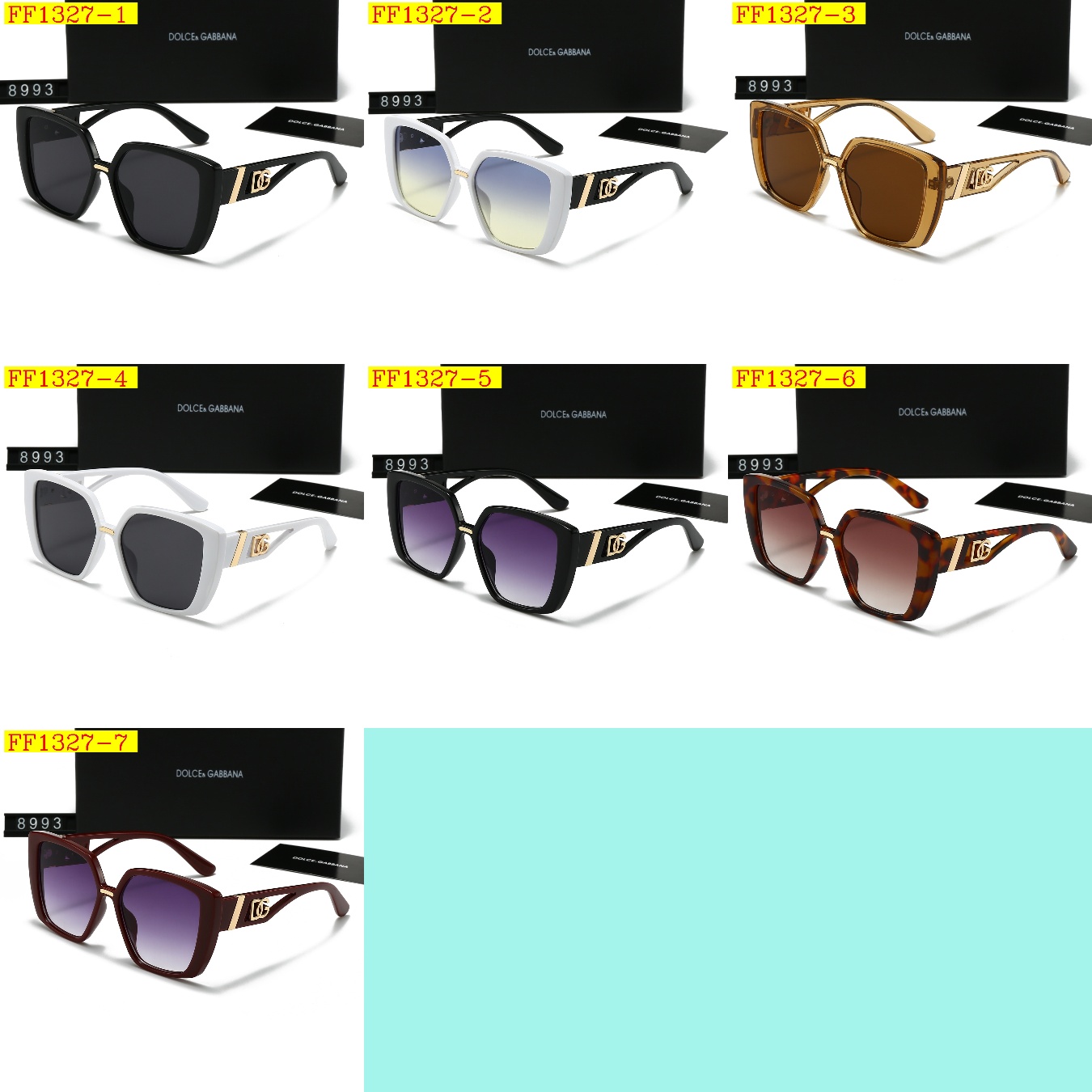 19$ DG Polarizer Sunglassess With Box 8993 9544 FF1327 gallery