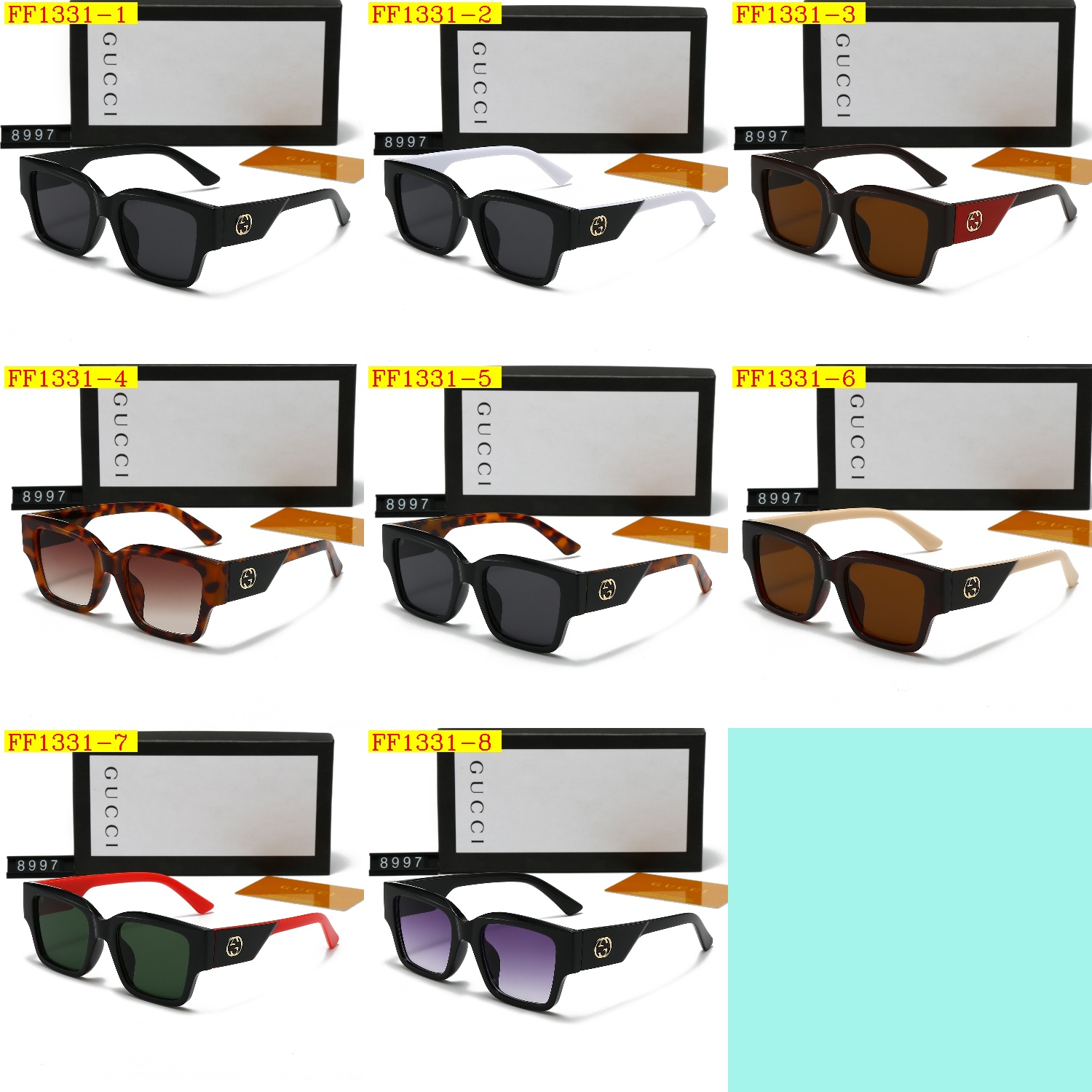 19$ GUCCI 8997 Polarizer Sunglassess With Box 2574 FF1331 gallery