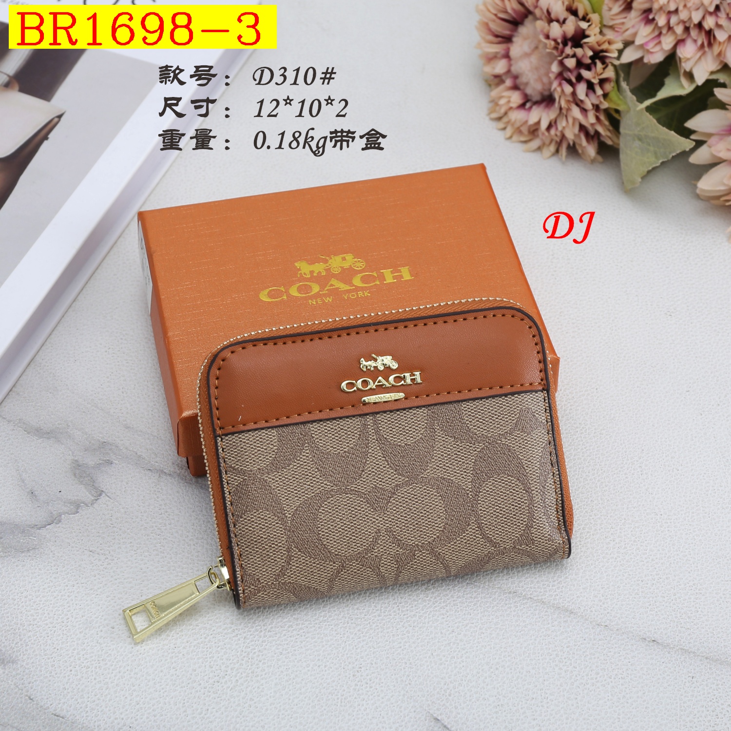 19$ dh COACH D310 Wallet size 12x10x2 cm 60243011394 BR1698 gallery