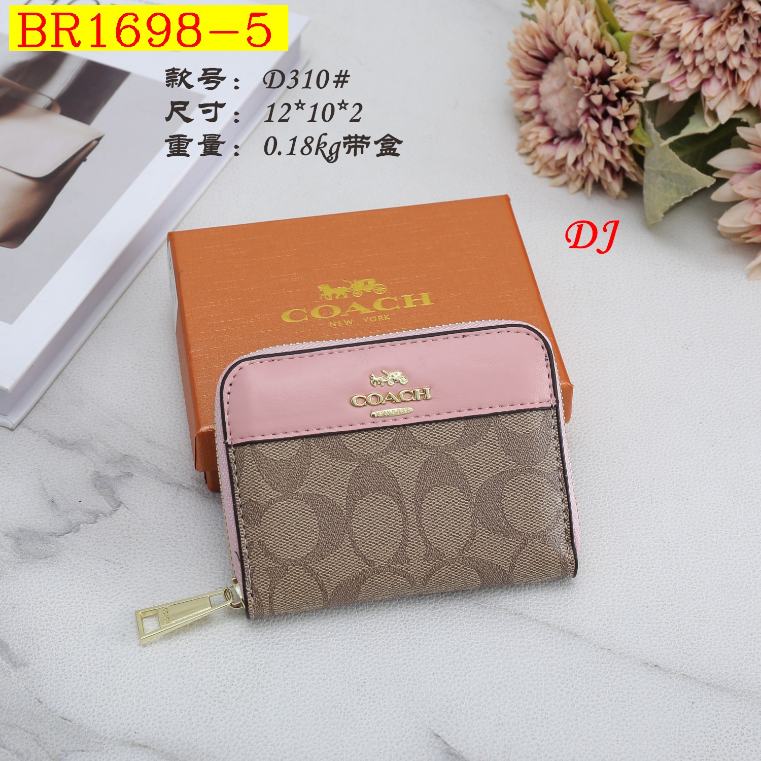 19$ dh COACH D310 Wallet size 12x10x2 cm 60243011394 BR1698 gallery