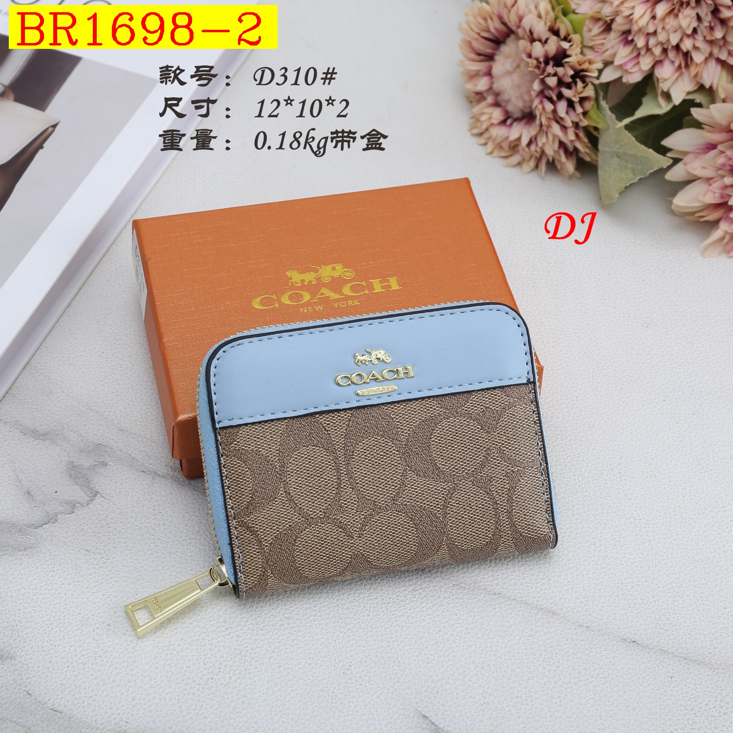 19$ dh COACH D310 Wallet size 12x10x2 cm 60243011394 BR1698 gallery
