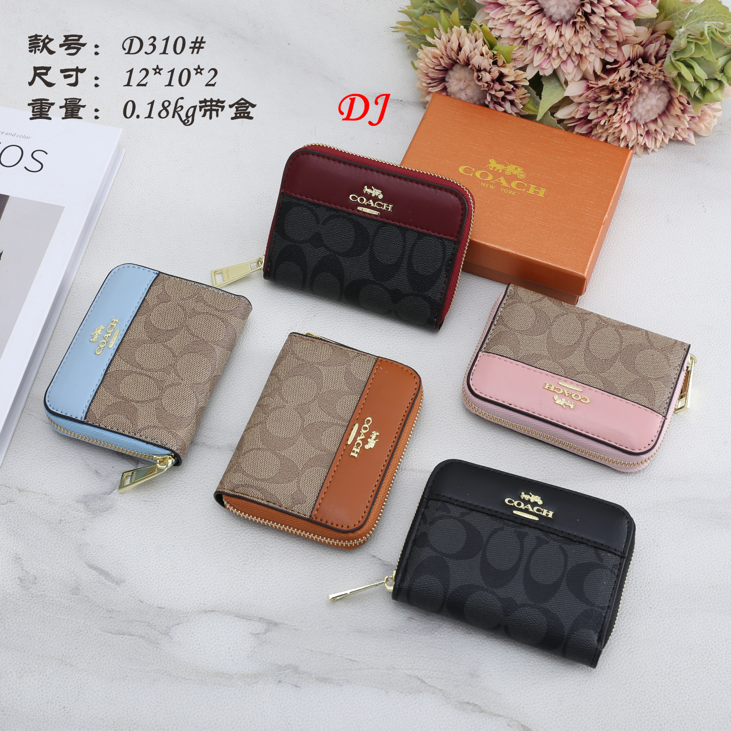 19$ dh COACH D310 Wallet size 12x10x2 cm 60243011394 BR1698 gallery