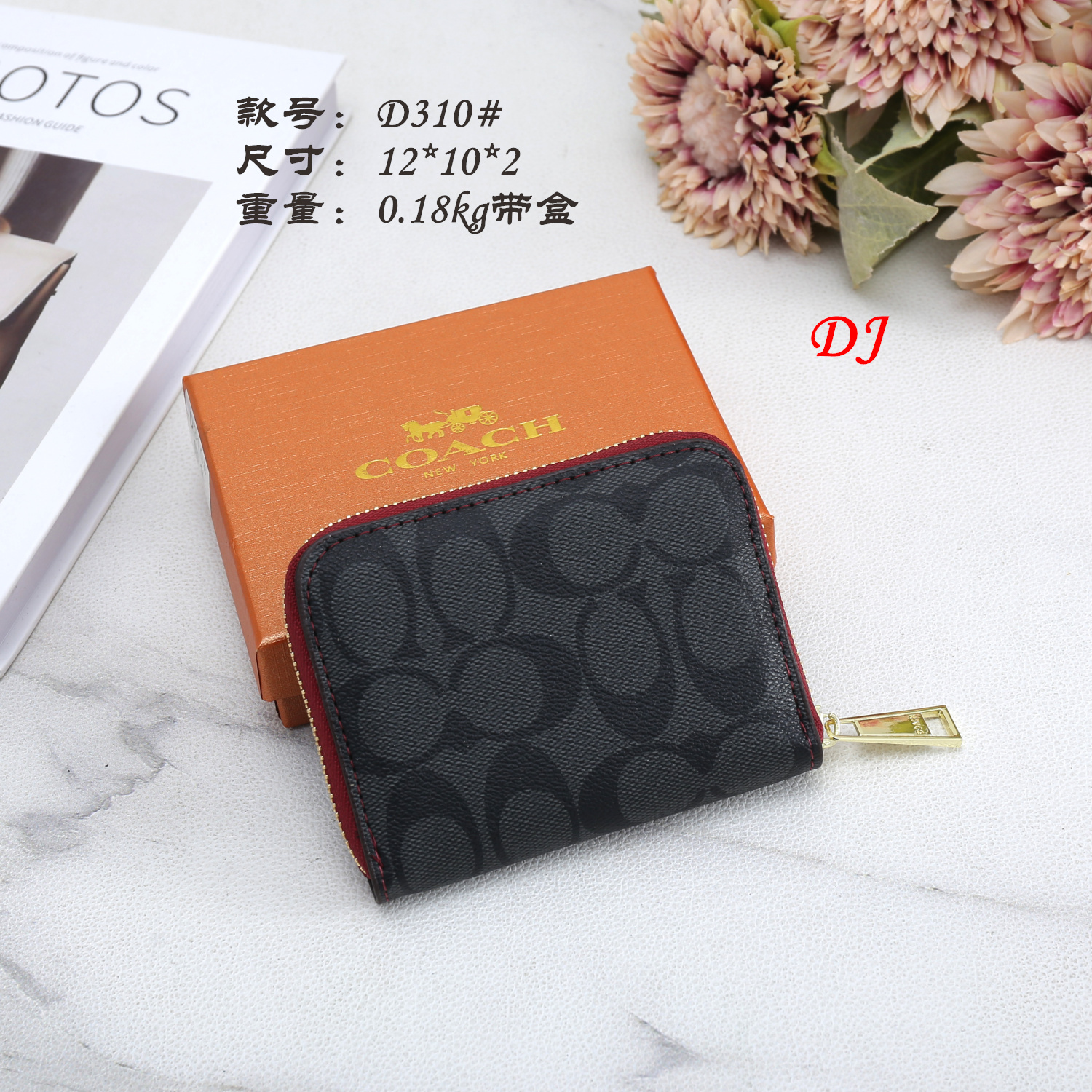 19$ dh COACH D310 Wallet size 12x10x2 cm 60243011394 BR1698 gallery