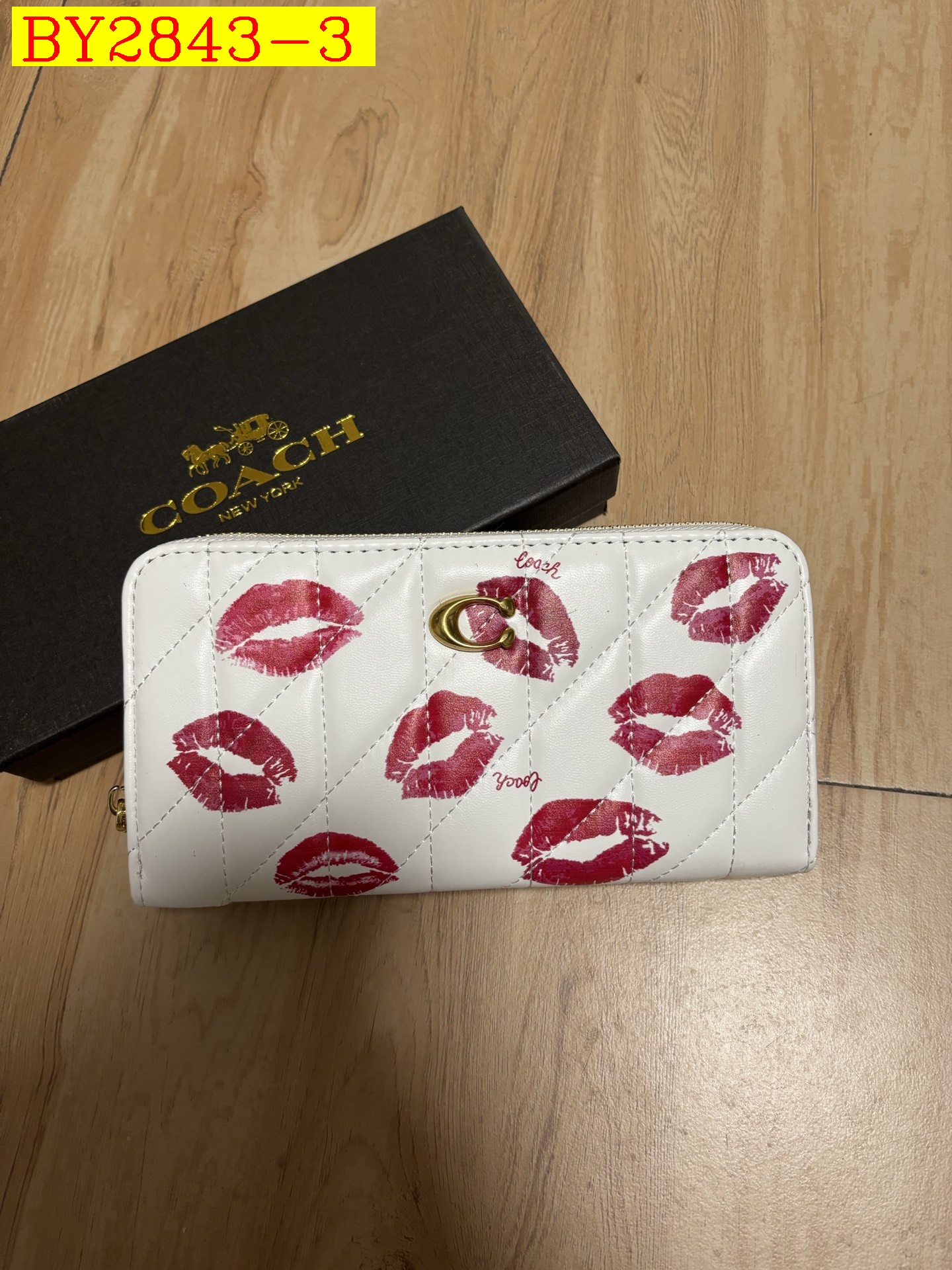 20$ COACH 324 Wallet size 21x11x3 cm 6674 BY2843 gallery