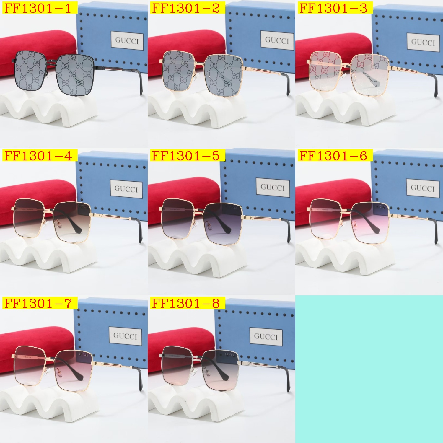 20$ GUCCI Sunglassess With Box 5650 FF1301 gallery