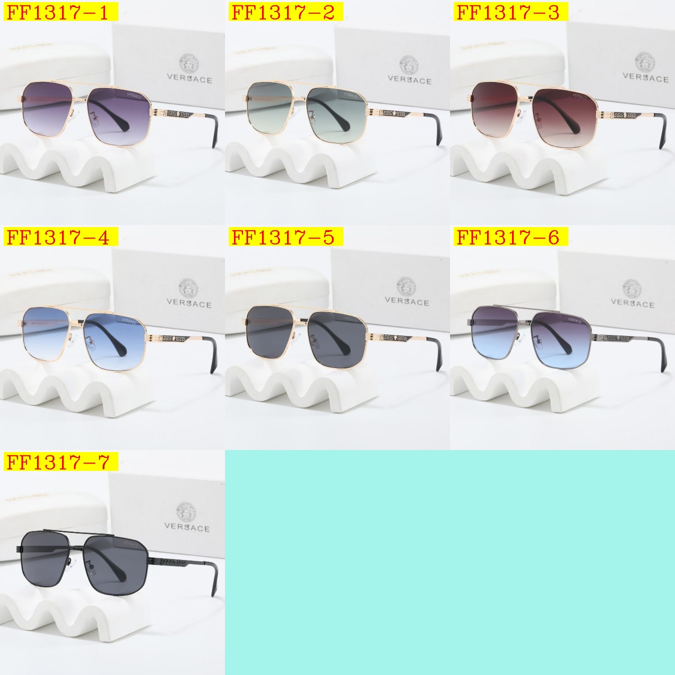 20$ VERSACE Sunglassess With Box 1630 FF1317 gallery