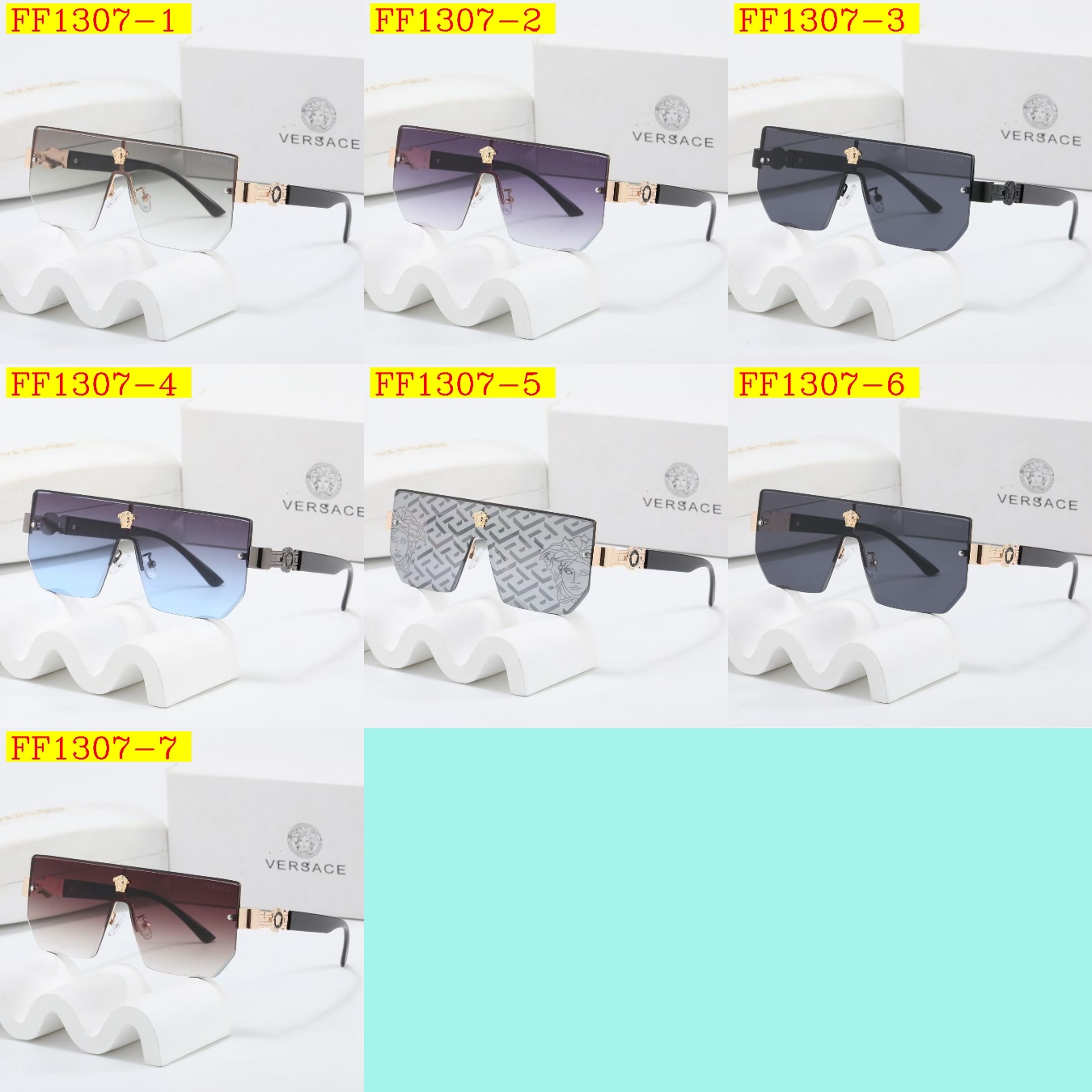 20$ VERSACE Sunglassess With Box 8690 FF1307 gallery