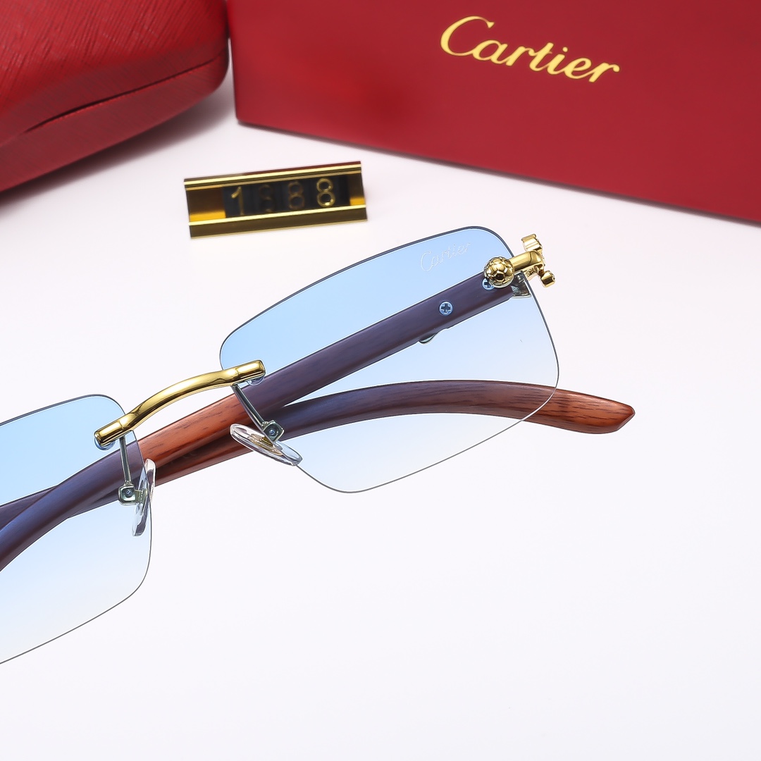 20$ cartier Sunglassess With Box 2616 FF1397 gallery