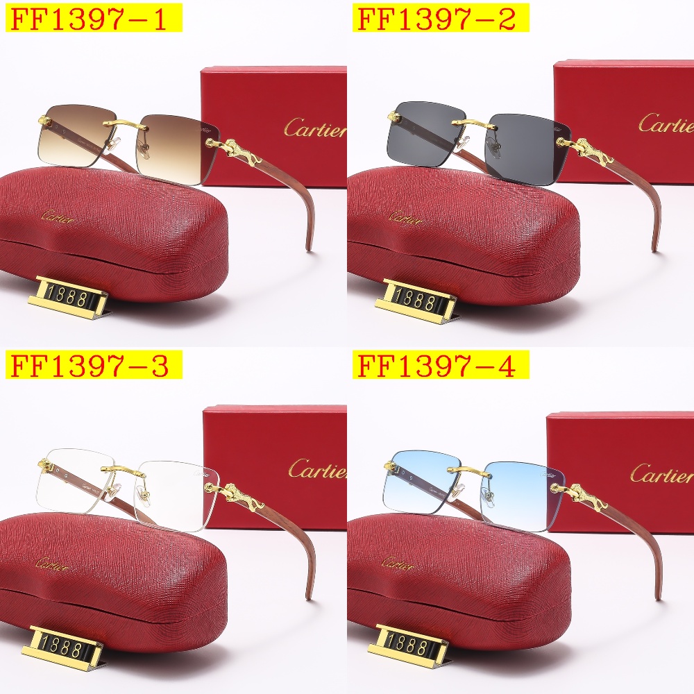 20$ cartier Sunglassess With Box 2616 FF1397 gallery
