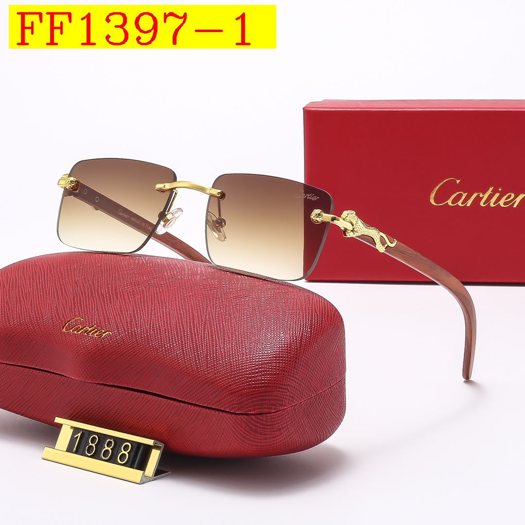 20$ cartier Sunglassess With Box 2616 FF1397 gallery