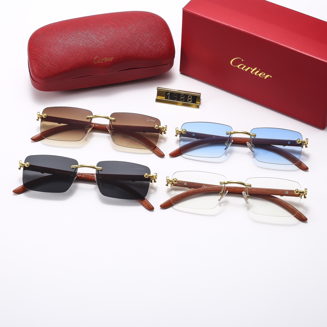 20$ cartier Sunglassess With Box 2616 FF1397 gallery