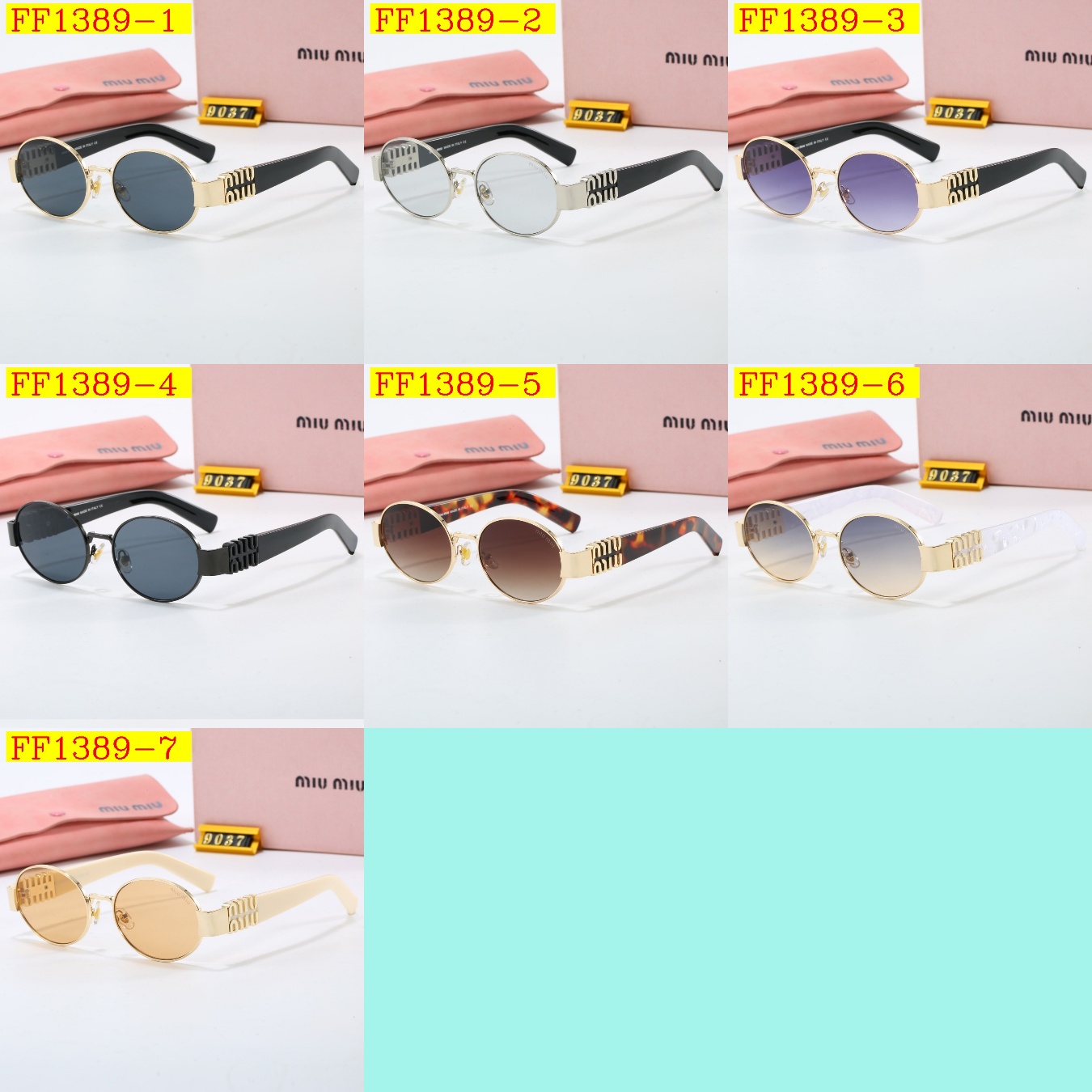 20$ miumiu 9037 Sunglassess With Box 5636 FF1389 gallery